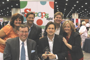 Scoops staff with Booth Brothers