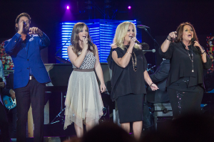 Karen Peck and New River performing at the Dove Awards. Photo Courtesy of Karen Peck and New River