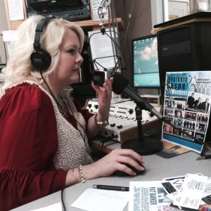 Vonda Easley doing her show "Strictly Southern with Vonda Easley"