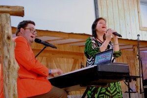 Matt Jones and Lisa Dye at the Denton Gospelfest.