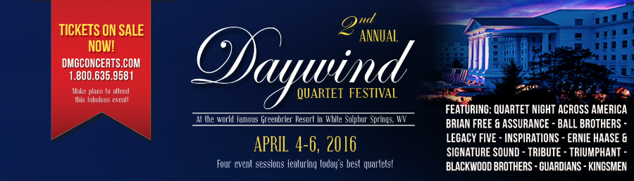 DMG Concerts Announces Plans for 2nd Annual Daywind Quartet Festival At The Greenbrier