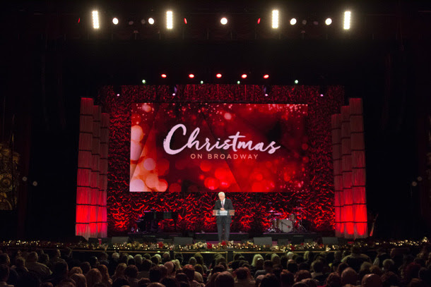 StowTown artists perform at Dr. David Jeremiahâ€™s The Sights and Sounds of Christmas on Broadway.