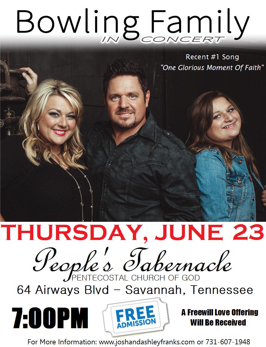 Bowling Family In Concert June 23