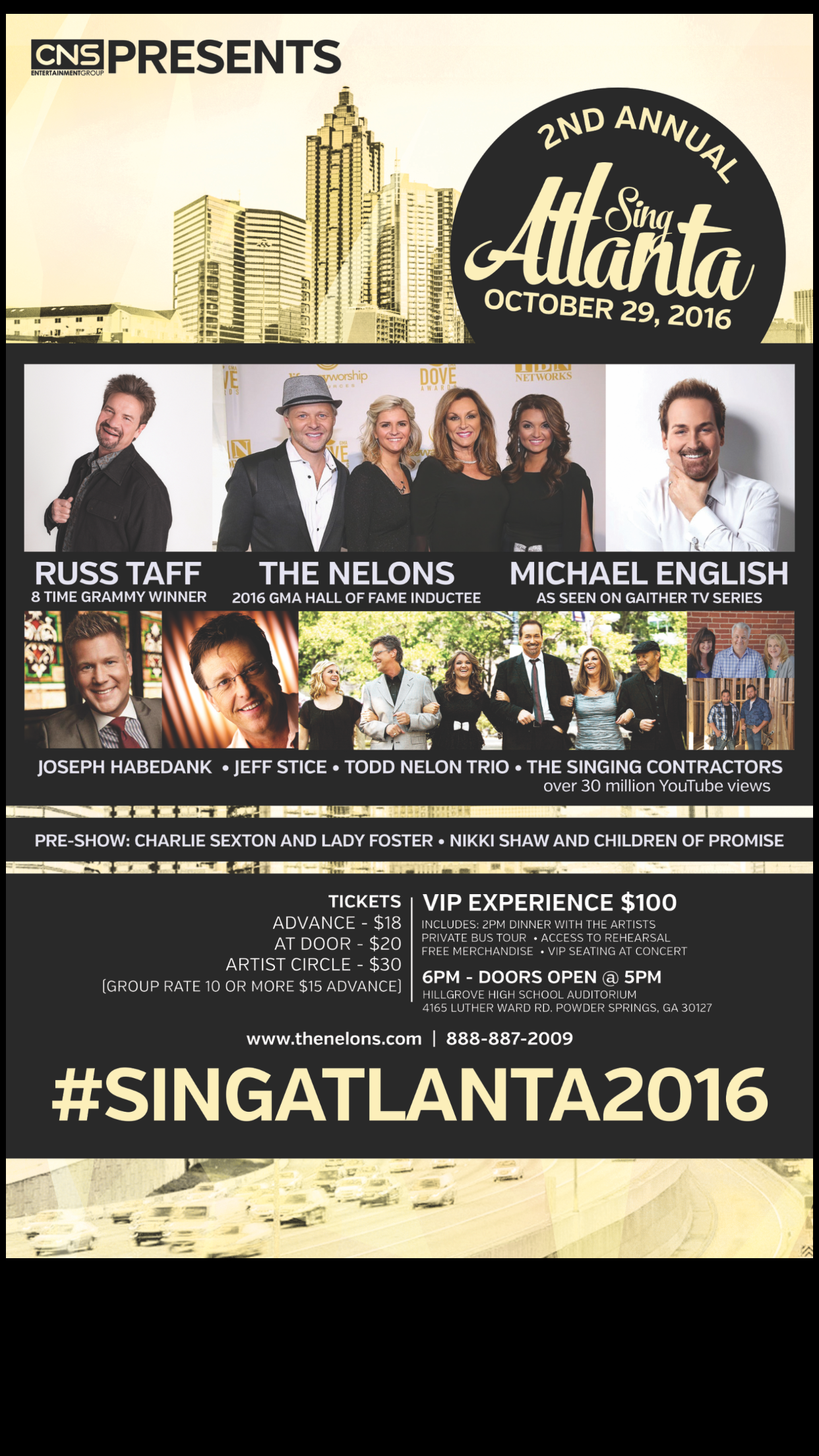 2nd Annual Sing Atlanta October 29th 2016