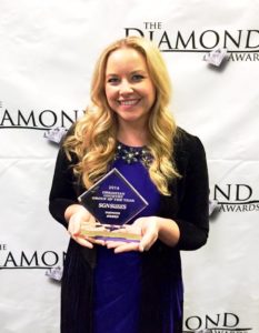 Sarah Davison of HighRoad at 2016 Diamond Awards