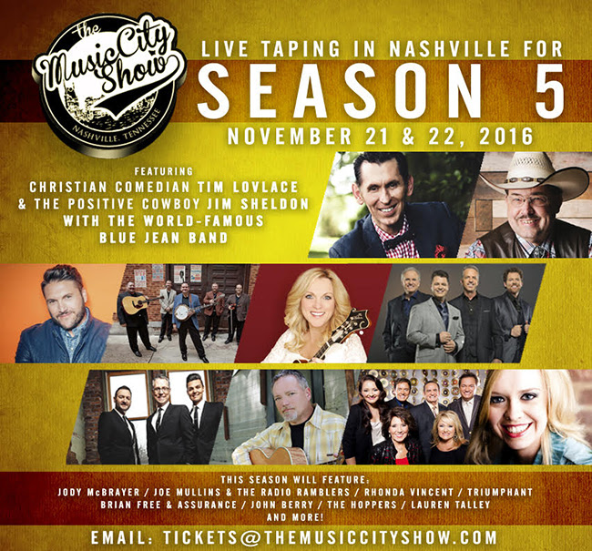 The Music City Show Announces SEASON 5 Live Tapings in Nashville, TN!