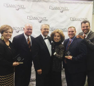 The Williamsons with Jerry Goff and Jan Buckner Goff at the Diamond Awards.