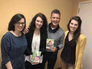 Lindsay and Joseph Habedank with Simple Grace's Katie Haynes (L) and Nicole Riley (R).