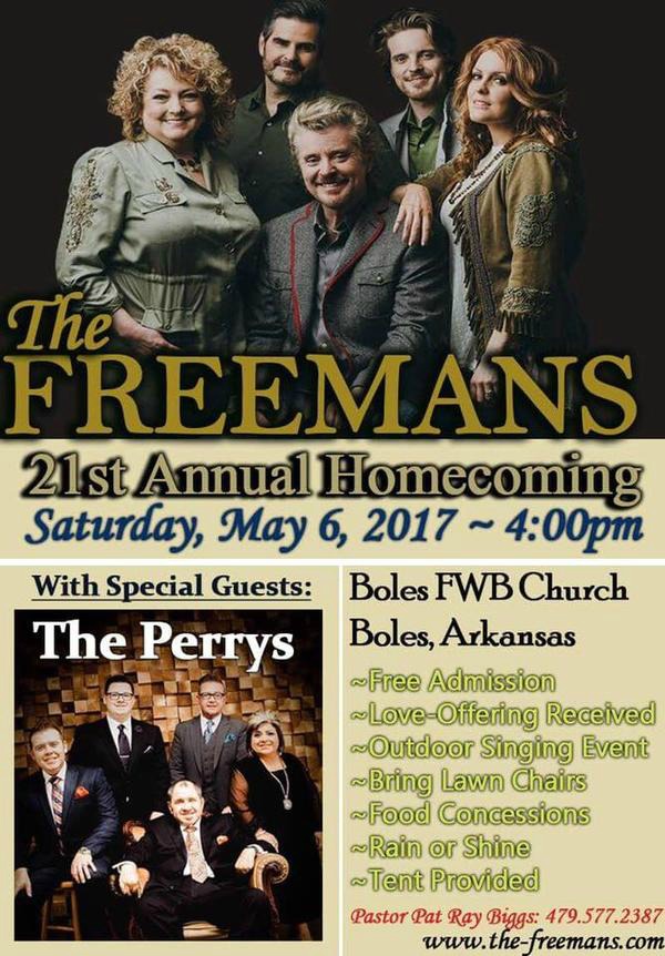 The Freemans Announce Details For 21st Annual Homecoming
