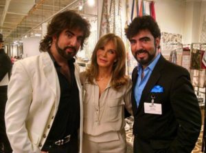 The Chrisagis Brothers with with actress Jaclyn Smith of Charlie's Angels