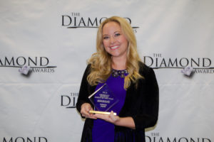 Sarah Davison at 2016 Diamond Awards