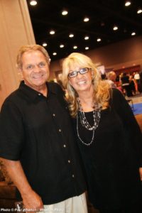 Two southern gospel movers, Chris White of Crossroads/ Sonlite Music and Beckie Simmons of BSA Talent.