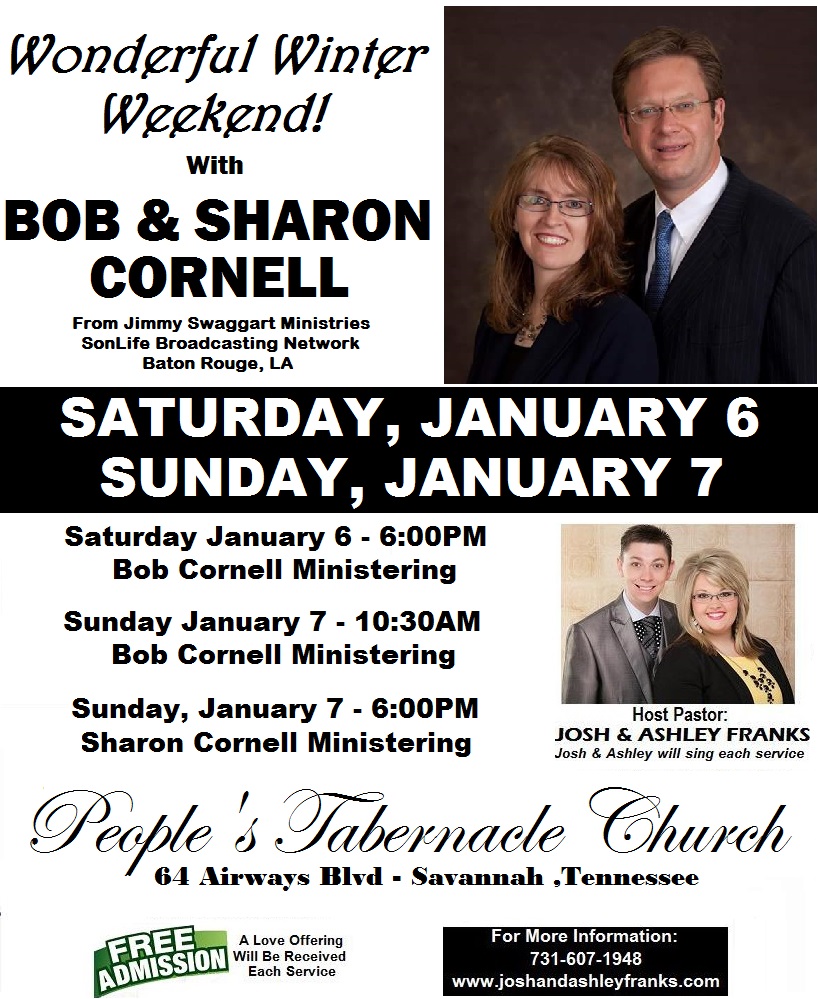 Wonderful Winter Weekend with "BOB & SHARON CORNELL"