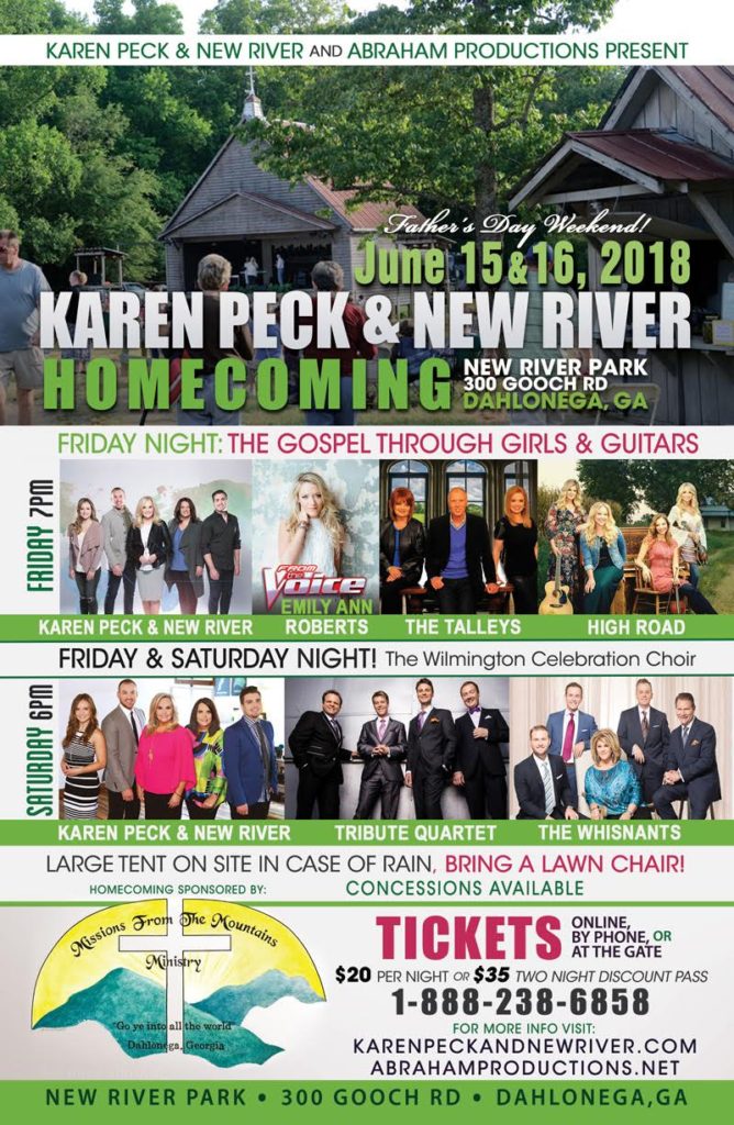 Karen Peck and New River/Abraham Productions Announce Homecoming