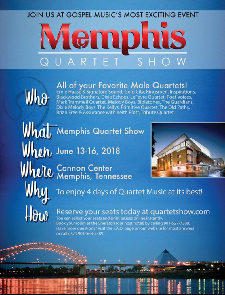 Memphis Quartet Show.... Southern Gospel News SGNScoops Digital