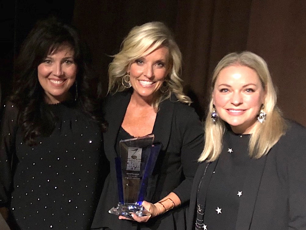 L-R: Point of Grace's Leigh Cappillino, Denise Jones and Shelley Breen at the recent Oklahoma Music Hall of Fame induction ceremony.