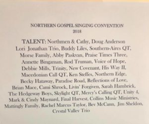 Artists appearing at NGSC 2018