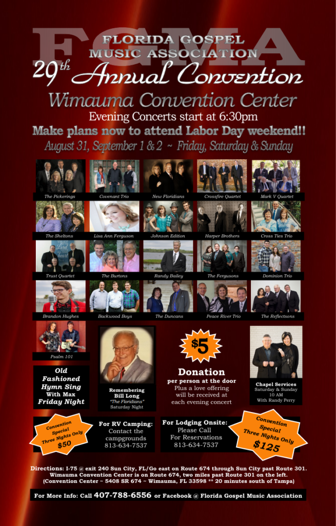 The 29thÂ Annual Florida Gospel Music Convention presents concerts for