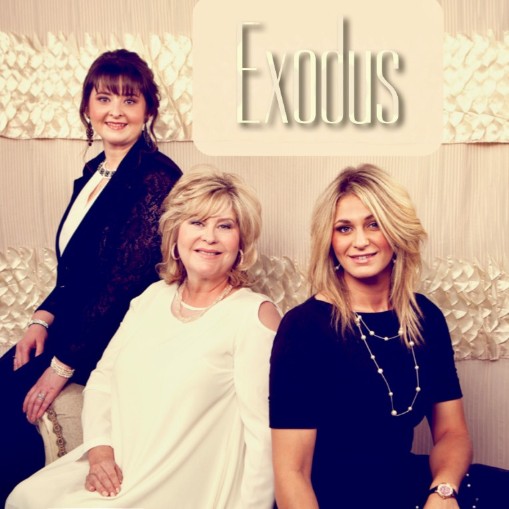 Photo: Exodus L-R: Mary Scott, Susan Brady, Hannah Brady 