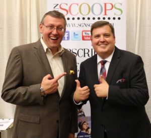 Rob Patz and Richard Hyssong at SGNScoops booth, NQC 2018