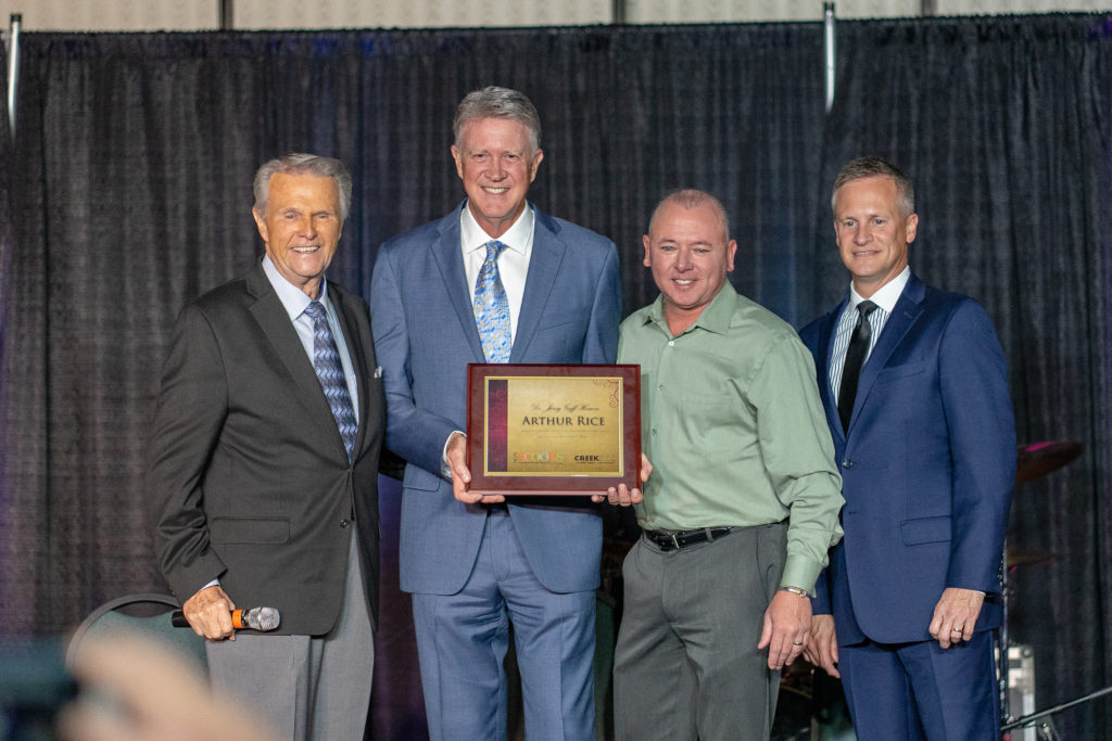 Arthur Rice receives Lifetime Achievement Award at Creekside 2018