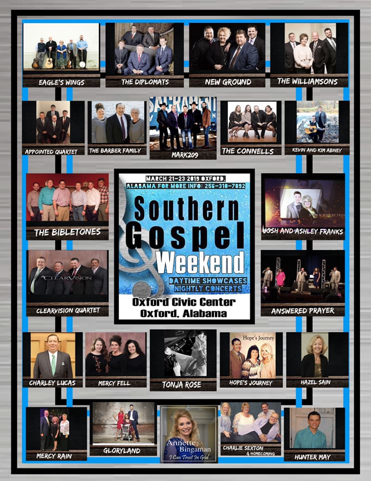 Southern Gospel Weekend 2019 to be featured on Andrew Brunet and Friends
