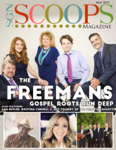 The Freemans grace the cover of the May 2019 SGNScoops Magazine