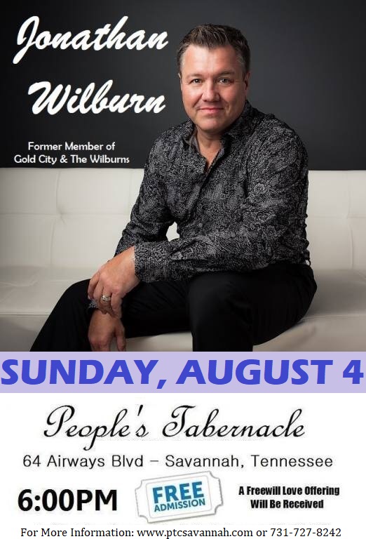 Jonathan Wilburn In Concert August 4