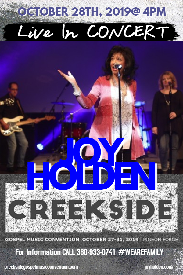 Joy Holden at Creekside. Singing on the Square