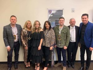 Karen Peck and New River at the 2019 Dove Awards. (Photo Source: Karen Peck and New River Facebook page.)
