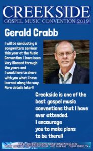 Gerald Crabb at Creekside 2019